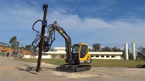 skid steer rock drill attachment|mini excavator rock drill attachment.